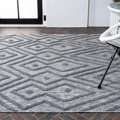 Balansat Moroccan Diamond Indoor/Outdoor Area Rug - JONATHAN Y 6 Balansat Moroccan Diamond Indoor/Outdoor Area Rug - JONATHAN Y - Image 6