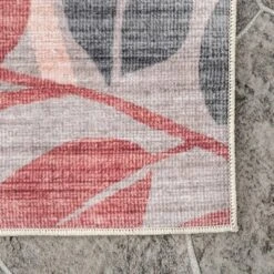 NulOOM Mayra Tropical Leaves Machine Washable Indoor/Outdoor Patio Area Rug -Northlight Shop GUEST e0c10124 9515 4285 aa5f f88c1c7aa8c8