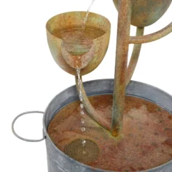 75" Metal Rustic Fountain Copper - Olivia & May -Northlight Shop GUEST e1dd5cbe 1a1d 404a b26f 9f0a7f19d645