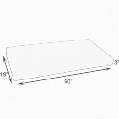 19" X 60" Anderson Indoor Outdoor Bench Cushion Bristol Zaffre Blue - Sorra Home