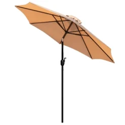 Flash Furniture Kona 9 FT Round Umbrella With 1.5" Diameter Aluminum Pole With Crank And Tilt Function -Northlight Shop GUEST ea322c94 0852 4ee6 af05 3d5c9d6cef01