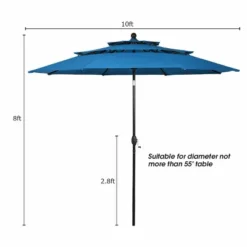 Tangkula Patio Market 10ft 3 Tier Umbrella Double Vented Aluminum Sunshade Shelter 8 Tangkula Patio Market 10ft 3 Tier Umbrella Double Vented Aluminum Sunshade Shelter -Northlight Shop GUEST ea366b4a 4bc0 435d b8df aaab59dfeae7
