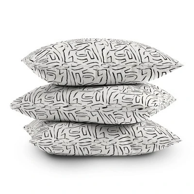 Holli Zollinger Outdoor Throw Pillow White/Black - Deny Designs 2 Holli Zollinger Outdoor Throw Pillow White/Black - Deny Designs - Image 2