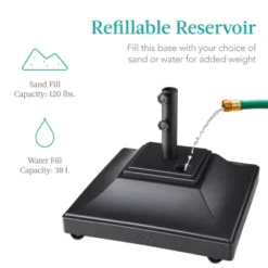 Best Choice Products Mobile Umbrella Base, Fillable Heavy-Duty Market Stand W/4 Wheels, 2 Locks, 120lb Capacity -Northlight Shop GUEST eaa1893f 8cd9 42c8 b70f 9bf92eb1b500