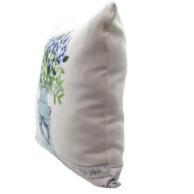 Home Decor Bluebonnets In Vase Pillow - One Pillow 17 Inches - Lone Star Texas Flower - Slbivp - Cotton - Multicolored 2 Home Decor Bluebonnets In Vase Pillow - One Pillow 17 Inches - Lone Star Texas Flower - Slbivp - Cotton - Multicolored - Image 2