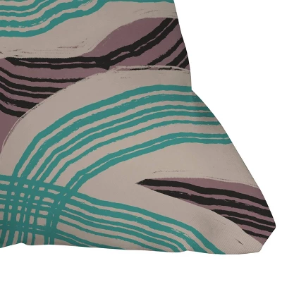 Little Dean Stripe Outdoor Throw Pillow Muted Pink/Green/Purple - Deny Designs 1 Little Dean Stripe Outdoor Throw Pillow Muted Pink/Green/Purple - Deny Designs