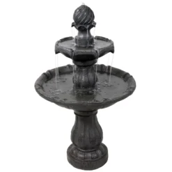 Sunnydaze Decor Sunnydaze Outdoor 2-Tier Solar Powered Water Fountain With Battery Backup And Submersible Pump - 35" 20 Sunnydaze Decor Sunnydaze Outdoor 2-Tier Solar Powered Water Fountain With Battery Backup And Submersible Pump - 35" -Northlight Shop GUEST ed5c5cd1 f9a2 4ac7 85fd 216c7f5f75aa