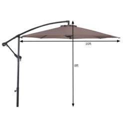 Costway 10' Hanging Umbrella Patio Sun Shade Offset Outdoor Market W/t Cross Base Tan 10 Costway 10' Hanging Umbrella Patio Sun Shade Offset Outdoor Market W/t Cross Base Tan -Northlight Shop GUEST ee241e8f 25ca 4ada a193 40476e3d7aaf