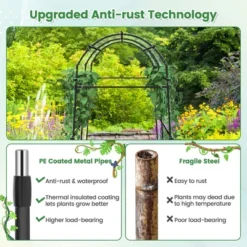 Costway 7.5FT Garden Arch Trellis Outdoor Plant Support Archway For Climbing Vine Flower -Northlight Shop GUEST ee68e00f 6fdb 4af3 94d6 7d421265e784