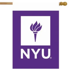 Briarwood Lane New York University NCAA Licensed House Flag 28" X 40"