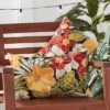 Set Of 2 Outdoor Lumbar Throw Pillows Aloha - Kensington Garden