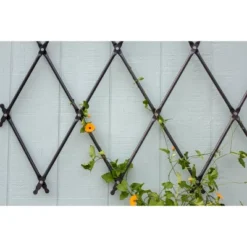 Achla Designs 43" Traditional Wall Mounted Lattice Iron Garden Trellis Graphite Powder Coat Finish 10 Achla Designs 43" Traditional Wall Mounted Lattice Iron Garden Trellis Graphite Powder Coat Finish -Northlight Shop GUEST f0b06b73 580d 4df8 b8be aab87af33b89