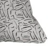 Holli Zollinger Outdoor Throw Pillow White/Black - Deny Designs