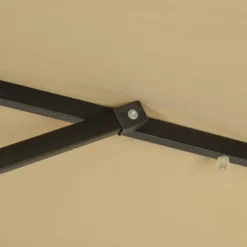 10' X 6.5' Rectangular Nassau Market Patio Umbrella With LED Bulb Lights Champagne - Island Umbrella -Northlight Shop GUEST f5b13d7f 04b3 4caf 8f31 f39cd387b827