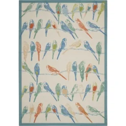 Waverly Bird Multicolor Indoor/Outdoor Area Rug By Nourison -Northlight Shop GUEST f729b109 3d03 47b2 8faf 1b30a28ddc33