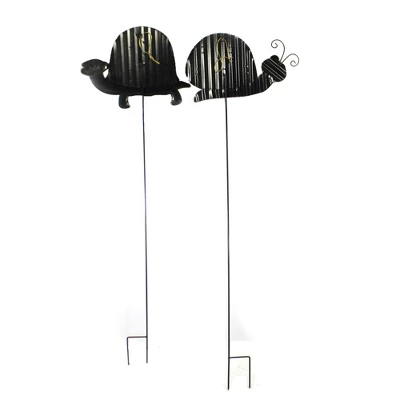 Direct International Home & Garden Googly Eye Snail & Turtle Pokes - 2 Metal Pokes 37.00 Inches - Set / 2 Yard Decor Stake - 30632744*30632741 - 2 Direct International Home & Garden Googly Eye Snail & Turtle Pokes - 2 Metal Pokes 37.00 Inches - Set / 2 Yard Decor Stake - 30632744*30632741 - - Image 2