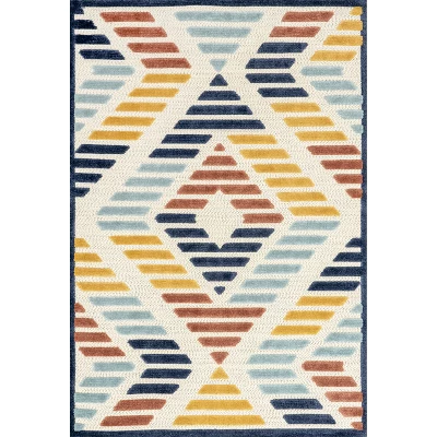 NuLOOM Brinn Geometric Striped Indoor/Outdoor Patio Area Rug 11 NuLOOM Brinn Geometric Striped Indoor/Outdoor Patio Area Rug - Image 11