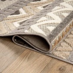 World Rug Gallery Contemporary Geometric Bohemian Indoor/Outdoor Area Rug -Northlight Shop GUEST fa902165 1e0d 4ee8 b0fa dc21c948a5fb