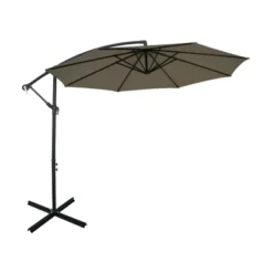 Tangkula 10FT Patio Offset Umbrella 8 Ribs Cantilever Umbrella W/Crank For Poolside Garden -Northlight Shop GUEST fb61038c fab2 4b47 aae7 c12dfd3e63fe