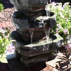 Sunnydaze Decor Sunnydaze 31"H Electric Polyresin And Fiberglass Large Rock Quarry Waterfall Outdoor Water Fountain With LED Lights 7 Sunnydaze Decor Sunnydaze 31"H Electric Polyresin And Fiberglass Large Rock Quarry Waterfall Outdoor Water Fountain With LED Lights -Northlight Shop GUEST fbc82162 7b4b 47db b3f2 b25856be6ba0