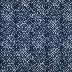 2pk Merida Indigo Wicker Outdoor Seat Cushions Blue - Pillow Perfect