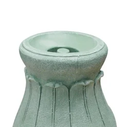 12"H Polyresin Gazing Ball Stand - Peat Moss - Alpine Corporation -Northlight Shop GUEST ff7b071f 832c 4c16 aa93 b0ecee037272